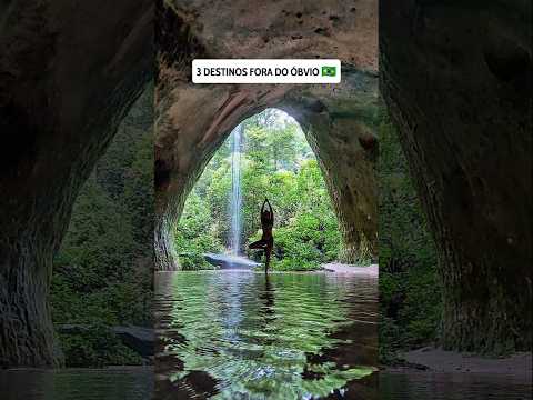 3 Destinos AINDA POUCO EXPLORADOS no Brasil! #shorts