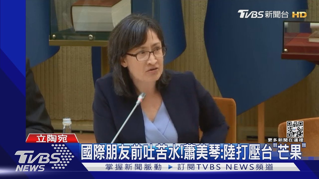 國際朋友前吐苦水!蕭美琴:陸打壓台「芒果」