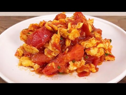 It Is So Simple And Delicious | Tomato and Scrambled Eggs Recipe | Juicy, Sweet, and Sour Delight!