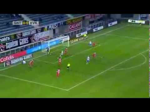 KAA Gent - KV Kortrijk Heenwedstrijd 1/4 finale Cofidis Cup  2013-2014