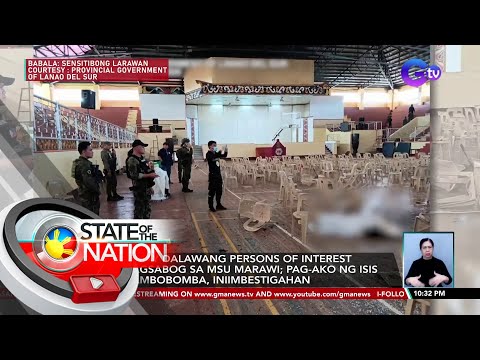 PNP, may dalawang persons of interest sa pagsabog sa MSU Marawi SONA