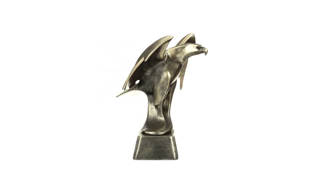 Forging Strength Art Deco Eagle Statue Video