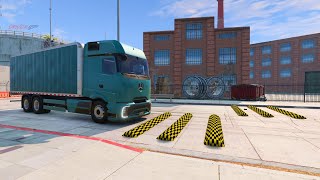 Truck vs Speed bumps | BeamNG Drive
