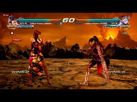 Grass Toucher (Anna) vs Reticulated Giraffe (Kunimitsu) - Tekken 7