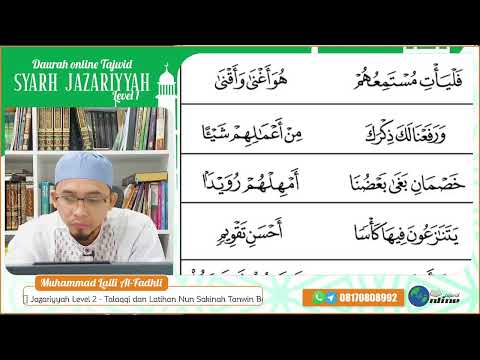 Daurah Muqaddimah Jazariyyah Level 1 - Talaqqi dan Tahsin Huruf Al-Quran Bag. 10