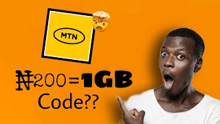 Save Money!. Get 1GB On MTN Using This Code 🤯🤑