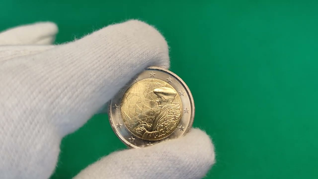 2 Euro Erasmus Programme 2022 - Italia - Moneta Trovata in Circolazione, Non Rara