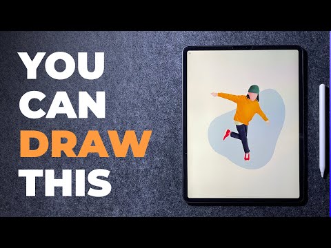 You Can Draw This Character in PROCREATE | Procreate Tutorial for Beginners(Use Real Image)
