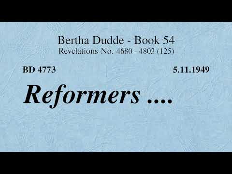 BD 4773 -  REFORMERS ....