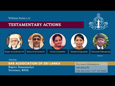 BASL Webinar 1.27 - Testamentary Actions