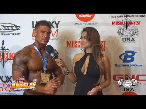 2018 NPC Los Angeles Championships Classic Physique Overall Winner Matthew Nelms