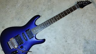 Video thumbnail for plastic body!!! Ibanez Ergodyne EDR470., Ibanez JS Satriani style looking bargain buy. by Fergie's Guitar stuff