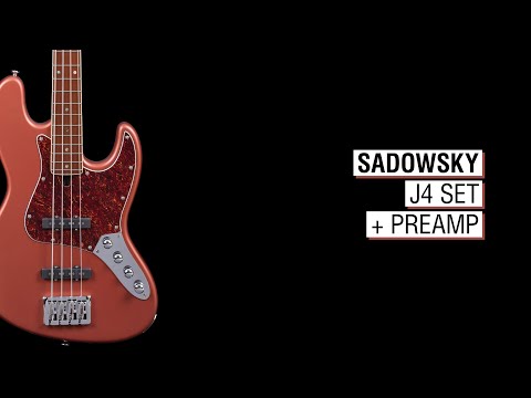 Sadowsky J4 + Onboard Preamp / Elwood 4a Sunset Orange