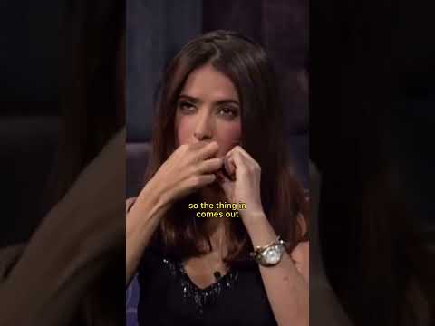 Salma Hayek Showing Off Her Trick