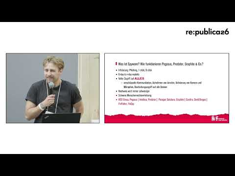 Video Thumbnail: re:publica 26: 5 Jahre Pegasus! Wie Staaten den Einsatz von Spyware immer weiter normalisieren