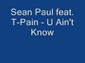 Sean Paul feat. T-Pain - U Ain't Know 