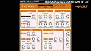 Video thumbnail for LazySnake - Free VST - myVST Demo by myVST