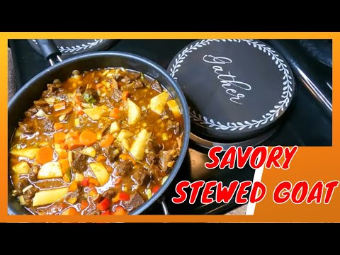 Tender Stewed Goat | Caribbean Goat Recipe | ATasteofSintMaarten.com