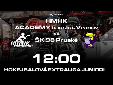 LIVESTREAM: HMHK ACADEMY bauska. VRANOV U20 - ŠK 98 PRUSKÉ U20