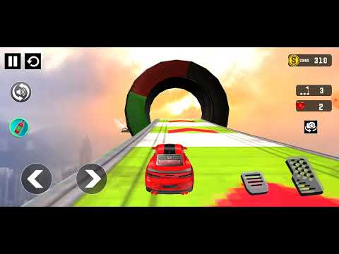 Impossible Car Tracks 3D: All Cars Driving (Orange, Pink,Green, Blue Red) - Android Gameplay 3D