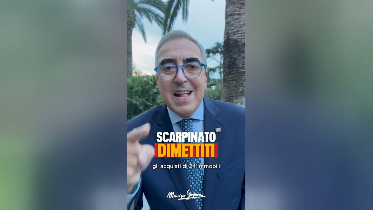 GASPARRI: «DE LUCA SPIANA SCARPINATO: VERRÀ SCRITTA LA VERITÀ SUI DEPISTAGGI, ORA DIMISSIONI»