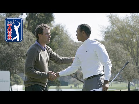 Tiger Woods defeats Stephen Ames 9&8 at 2006 WGC–Dell Match Play