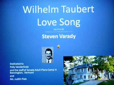 wilhelm taubert love song piano