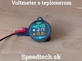 Voltmeter s teplomerom, hodinami a USB nabíjačkou na motocykel - Video Youtube