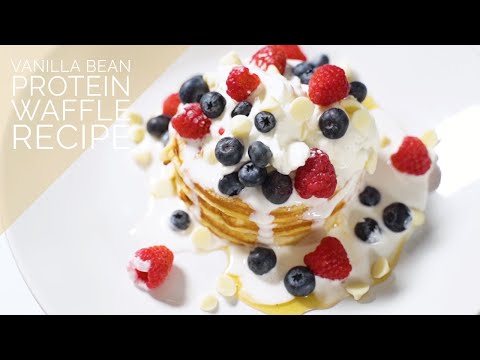 Light & Fluffy Vanilla Bean Protein Waffles Recipe