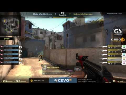 CEVO-Pro CS:GO Season 5: NetcodeGuides.com vs. Make War Not Love - Week 3:1 on de_mirage