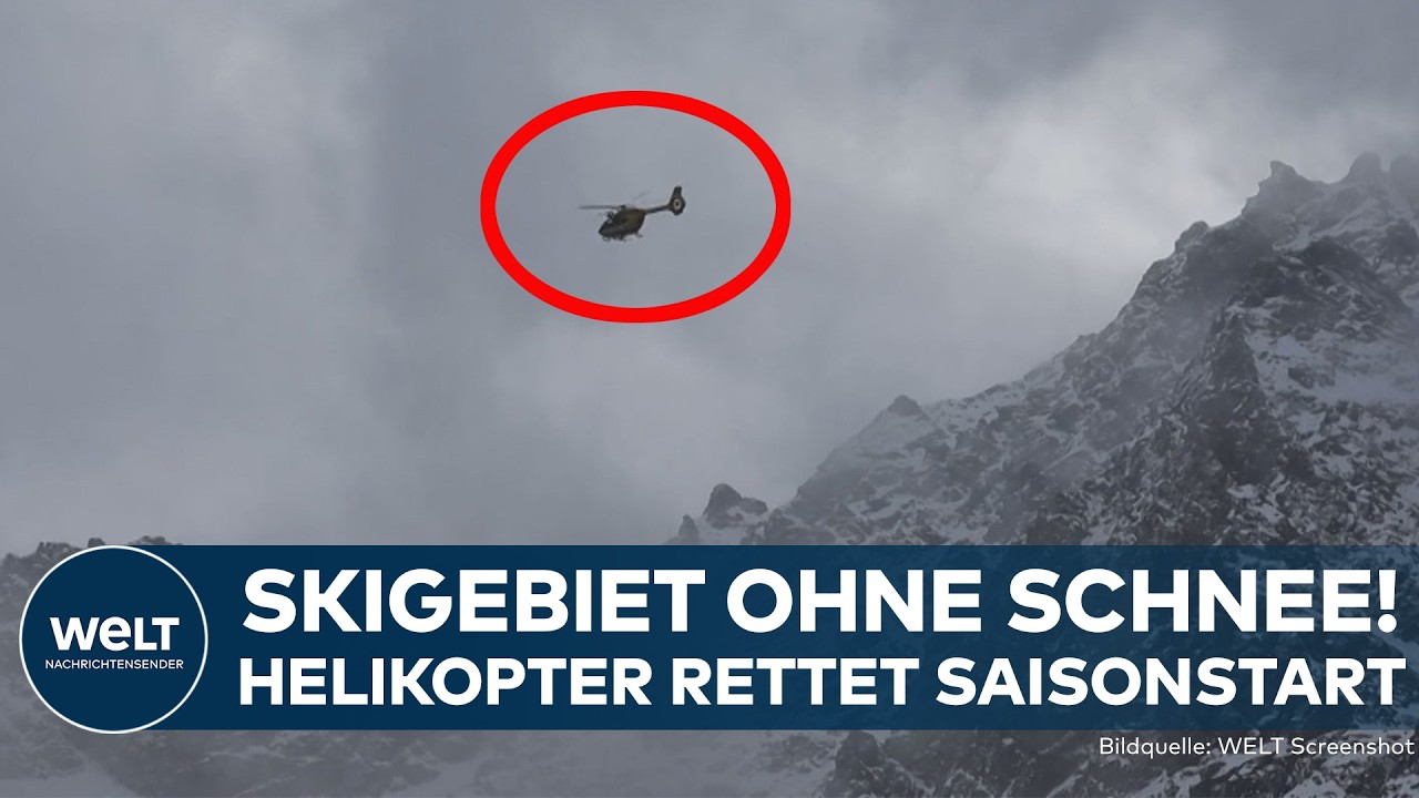 ITALIEN: Schnee per Helikopter! Skibetrieb um jeden Preis!