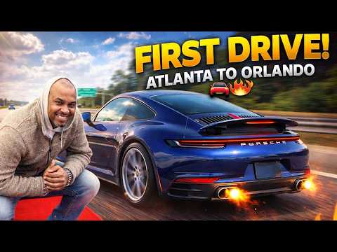 FIRST DRIVE IN OUR NEW PORSCHE 911...  ATLANTA TO ORLANDO ROAD TRIP!!!