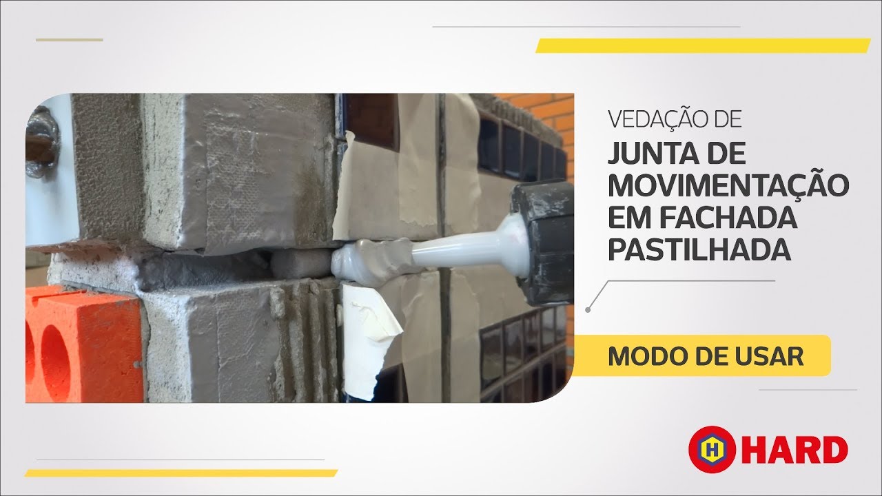 Como fazer a correta vedação de uma junta de dilatação de fachada pastilhada - Hard
