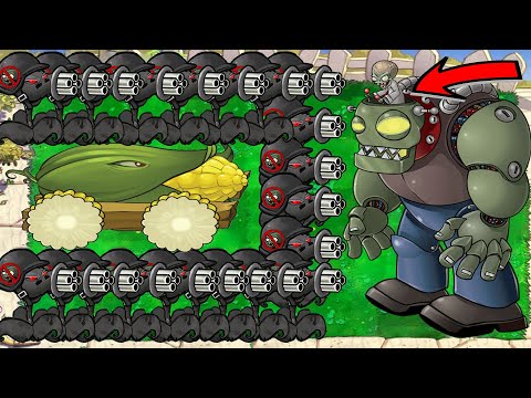 DOOM-GATLING PEA and COB CANNON vs All Zombies - Plants vs Zombies