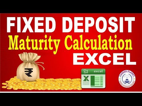 Excel Fixed Deposit Maturity Calculation Part 4 | Learn Excel for Accountants