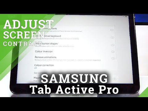 How to Activate High Contrast in SAMSUNG Galaxy Tab Active Pro – Customize Display Settings