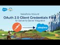 Salesforce Inbound OAuth 2 0 Client Credentials Flow For Server To Server Integration