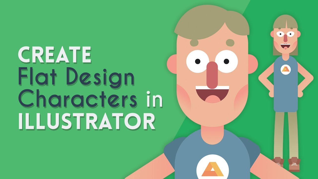 Create a Flat Design Character | Illustrator Tutorial