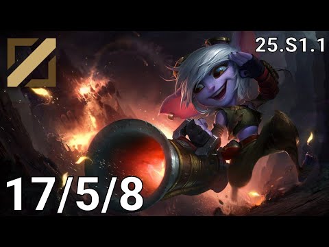 Tristana Mid vs Cassiopeia - EUW diamond  | Patch 25.S1.1