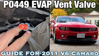 How To Replace The EVAP Vent Valve on 2011 V6 Camaro | Check Engine Light P0449 & P0455