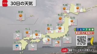 6月30日の天気