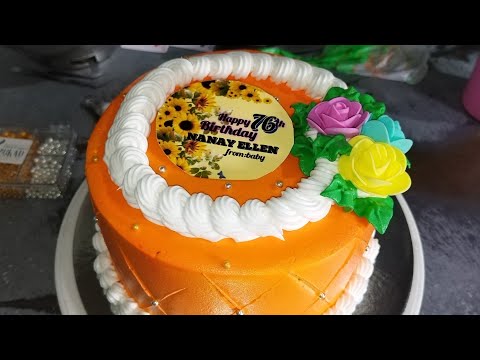 SIMPLE CAKE DESIGN MADE BY MY BROTHER