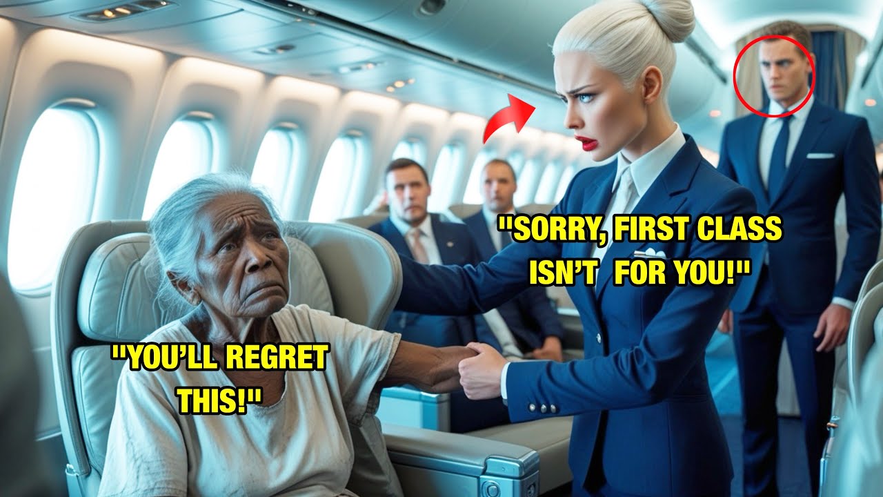 Elderly Woman Rejected from First Class–They Had No Idea Who She Really Was!