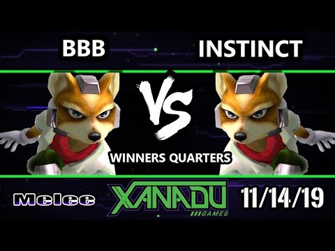 S@X 328 SSBM - BBB (Fox) Vs. Instinct (Fox) Smash Melee Winners Quarters