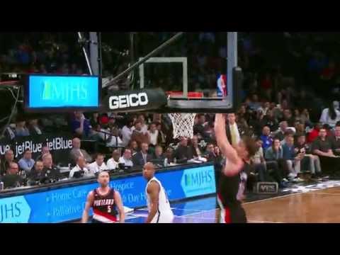 Meyers Leonard Throws Down the Oop from Steve Blake