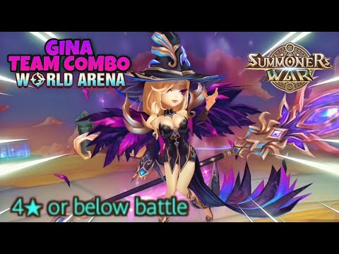 Gina Team Combo in World Arena Ep. 2 - Summoners War