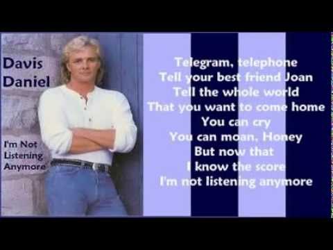 Davis Daniel - I'm Not Listening Anymore (1996)