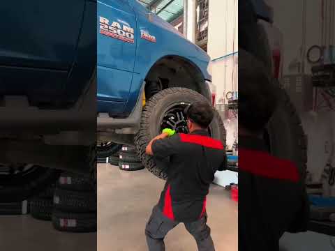Ram 2500 20x9 Armed Wheels Wrapped in 35x12.50r20 Suretrac AWT