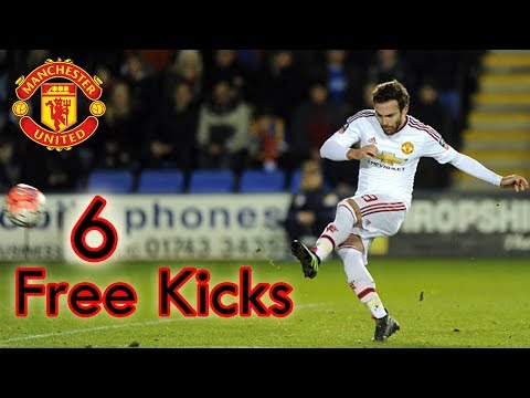Juan Mata's 6 Free Kicks for Manchester United