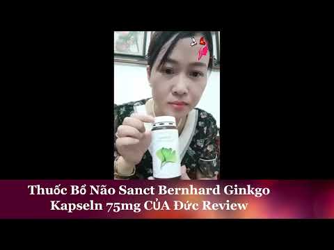 Thuốc Bổ Não Sanct Bernhard Ginkgo Kapseln 75mg Của Đức Avaliação